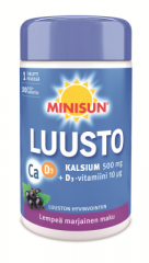 Minisun Luusto Kalsium+ D10mikrog  100 purutabl